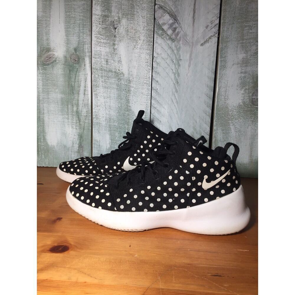 Nike Hyperfr3sh Premium Polka Dot Mens Shoes Size 8.5 Sneaker Black White 805898